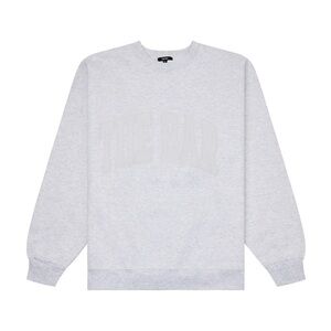 THE BAR VARSITY SWEATSHIRT LT HEATHER GREY TONAL